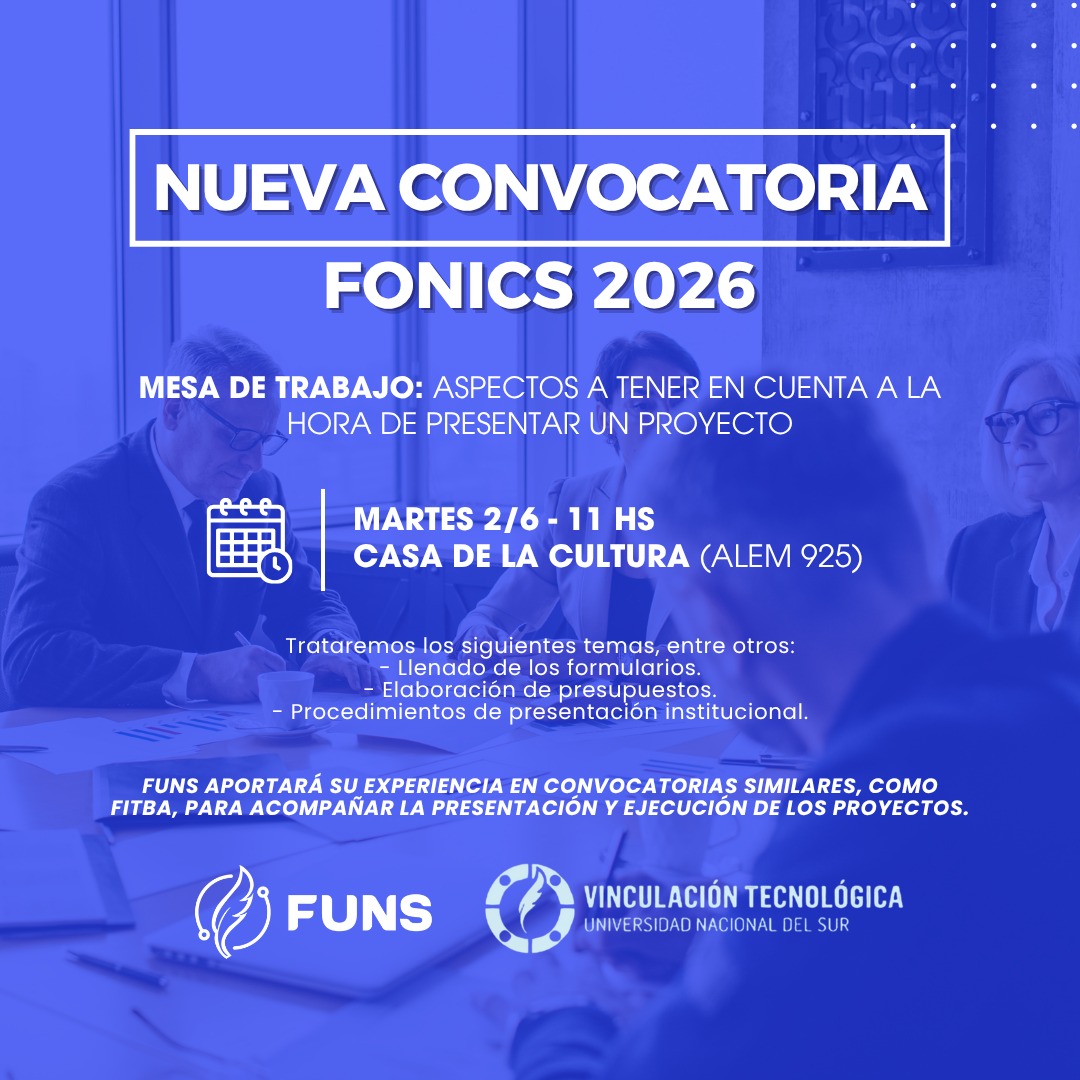 Mesa de Trabajo – 1° Convocatoria FONICS 2026